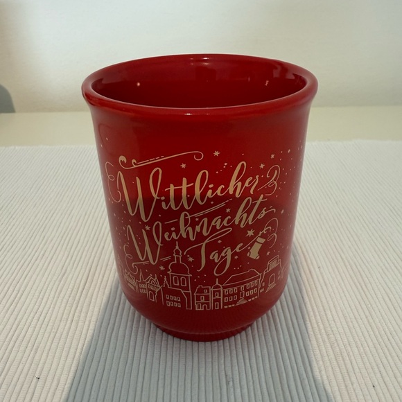 Wittlich Germany Red Christmas Market Mug with Gold Design - Picture 6 of 7